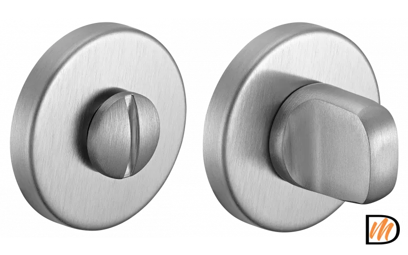 Завертка сантехническая LUX-WC-R5 CSA на круглой розетке цвет матовый хром