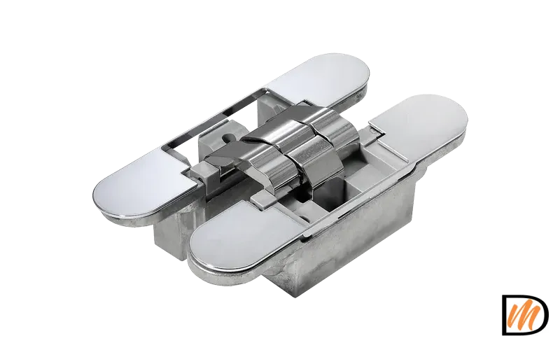 Петля скрытая HH-16 PC врезная с 3D-регулировкой вес полотна до 40 кг, цвет хром