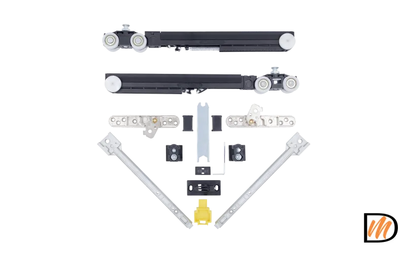 Комплект роликов SLIDING SET 2 40kg NEW, два доводчика, дверь до 40кг