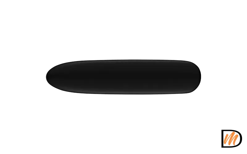 Ручка дверная UNIVERSE NERO раздельная без розетки, цвет черный, ЦАМ