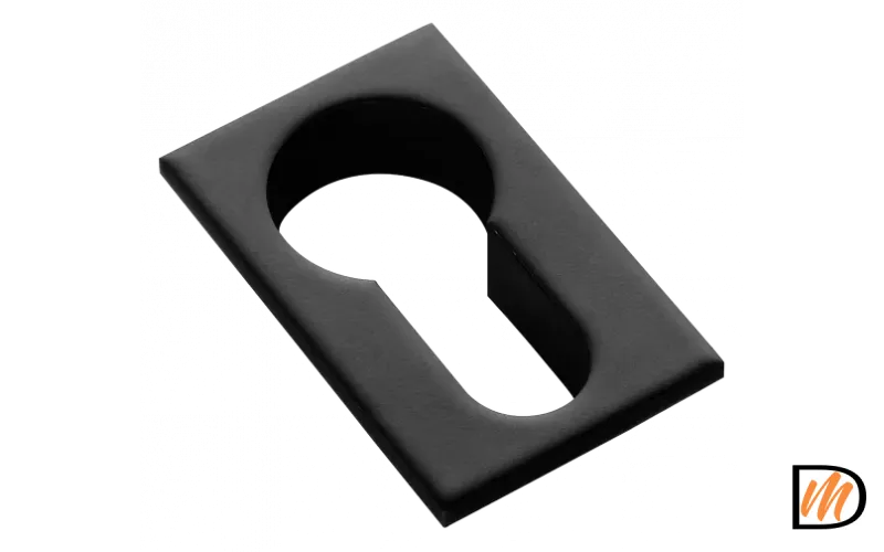 Накладка на замок LUX-KH-SM NERO под евроцилиндр, цвет черный