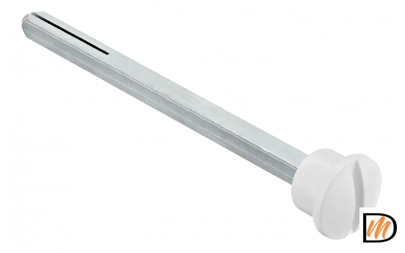 Четырехгранник LUX-SPINDLE-WC 110 BIA 110мм с кнопкой, цвет белый