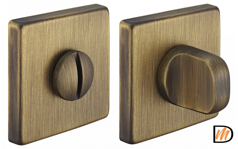 Завертка сантехническая LUX-WC-S5 CAFFE на квадратной розетке цвет кофе