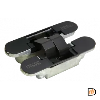 Петля скрытого монтажа HH-4 B 3D врезная регулируемая, цвет черный