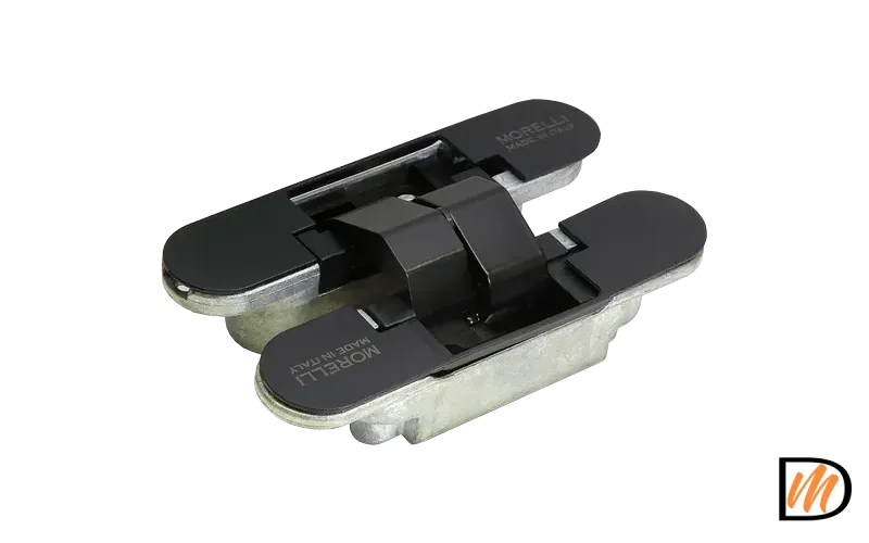 Петля скрытого монтажа HH-4 B 3D врезная регулируемая, цвет черный