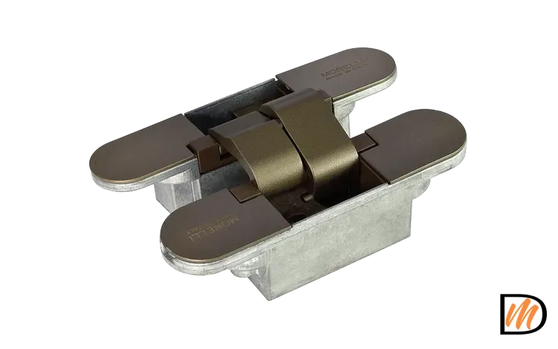 Петля скрытая HH-3 AB врезная с 3D-регулировкой вес полотна до 40 кг , цвет античная бронза