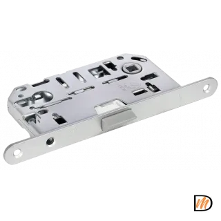 Замок межкомнтаный IP L SC бесшумный под цилиндр, цвет мат.хром