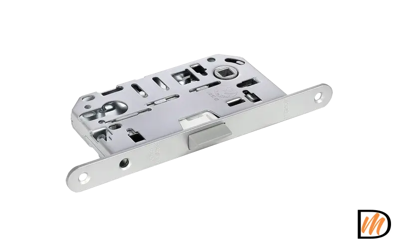 Замок межкомнтаный IP L SC бесшумный под цилиндр, цвет мат.хром