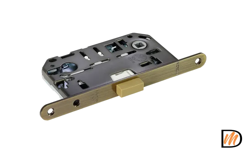 Замок межкомнатный IM L MAB NP под цилиндр, магнитный, цвет античная бронза