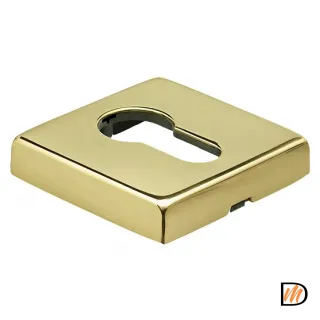 Накладка на евроцилиндр LUX-KH-S5 OTL квадратная, цвет золото