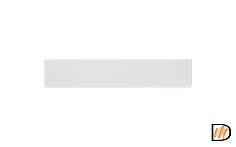 Ручка дверная SHUTTLE BIA раздельная без розетки, цвет белый, ЦАМ