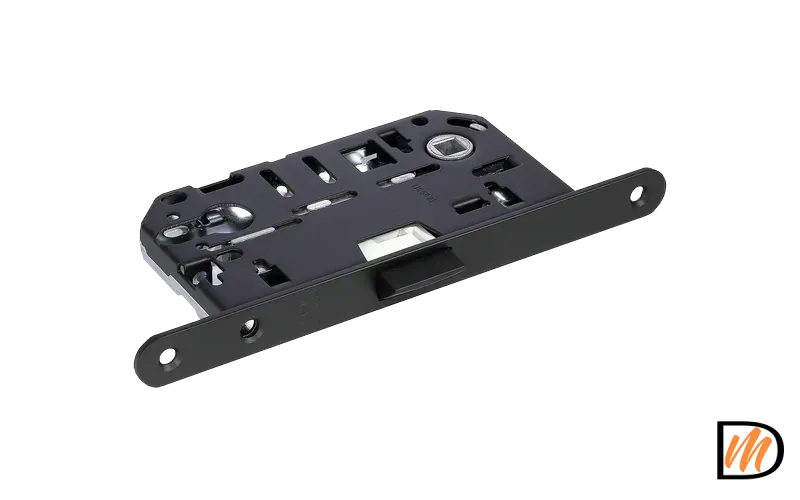 Замок межкомнатный IP L B бесшумный под цилиндр, цвет черный