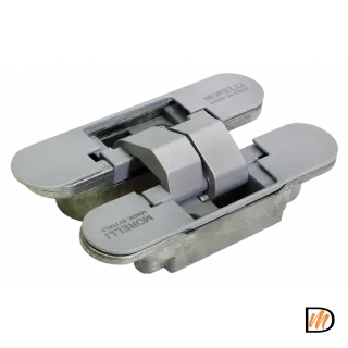 Петля скрытого монтажа HH-4 SC врезная с 3D-регулировкой вес полотна до 40 кг, цвет матовый хром