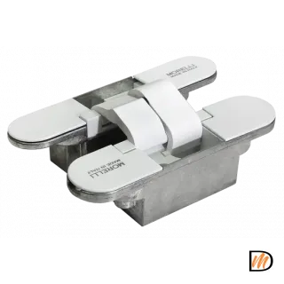 Петля скрытая HH-18 W врезная с 3D-регулировкой вес полотна до 60 кг, цвет белый