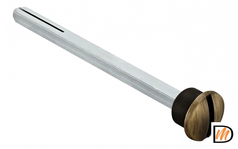 Четырехгранник LUX-SPINDLE-WC 110 CAFFE 110мм с кнопкой, цвет кофе