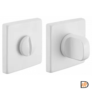 Завертка сантехническая LUX-WC-S5 BIA на квдартной розетке цвет белый