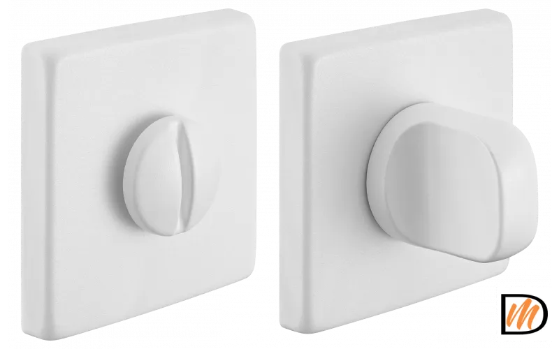 Завертка сантехническая LUX-WC-S5 BIA на квдартной розетке цвет белый