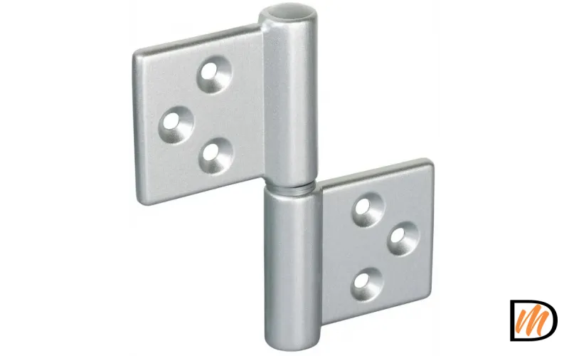 Петля универсальная карточная CH-R 85X82 SC, без врезки, цвет хром матовый