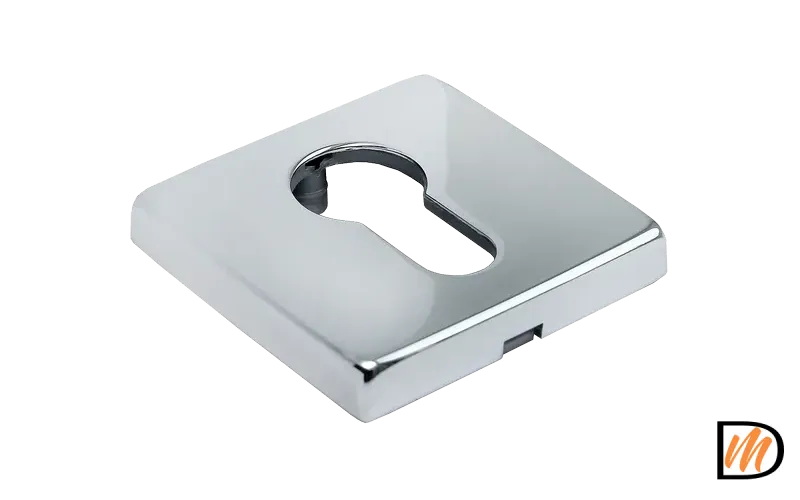 Накладка на евроцилиднр LUX-KH-S5 CRO квадратная, цвет хром