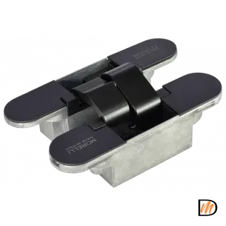 Петля скрытая HH-18 B врезная с 3D-регулировкой вес полотна до 60 кг, цвет черный