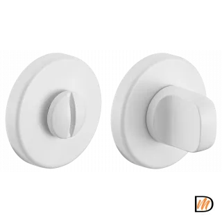 Завертка сантехническая LUX-WC-R5 BIA на круглой розетке цвет белый