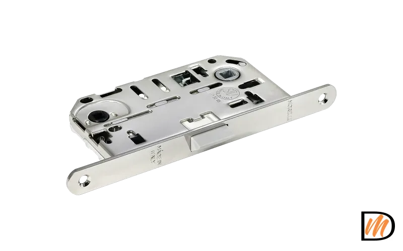 Замок межкомнатный IP WC PC бесшумный, сантехнический, цвет хром