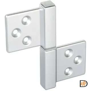 Петля универсальная карточная CH-S 85X82 SC, без врезки, цвет матовый хром, ЦАМ