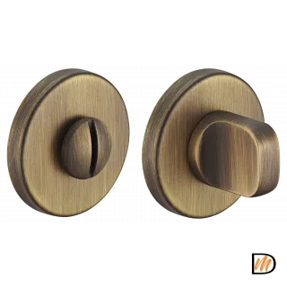 Завертка сантехническая LUX-WC-R5 CAFFE на круглой розетке цвет кофе