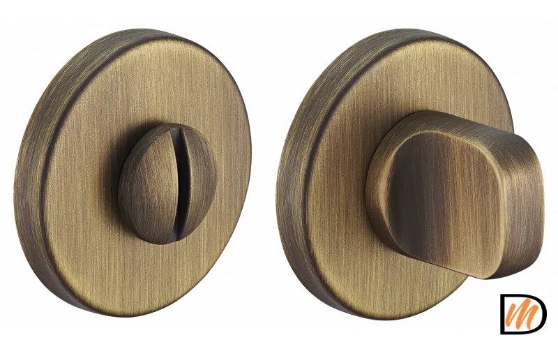 Завертка сантехническая LUX-WC-R5 CAFFE на круглой розетке цвет кофе