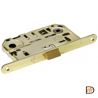 Замок межкомнатный IP WC PG бесшумный, сантехнический, цвет золото