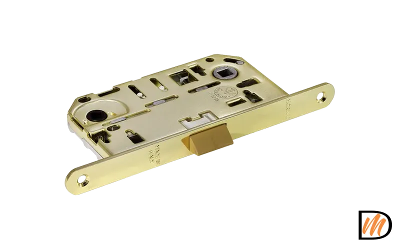 Замок межкомнатный IP WC PG бесшумный, сантехнический, цвет золото