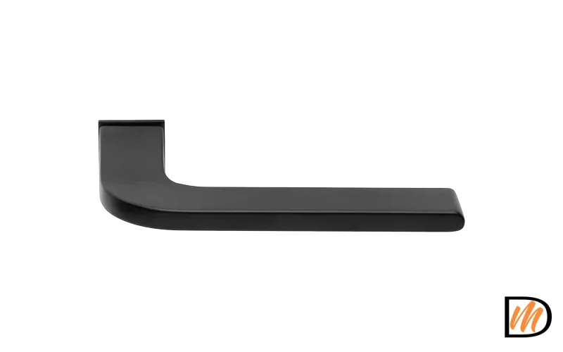 Ручка дверная SPUTNIK-SM NERO раздельная без розетки, цвет черный, ЦАМ