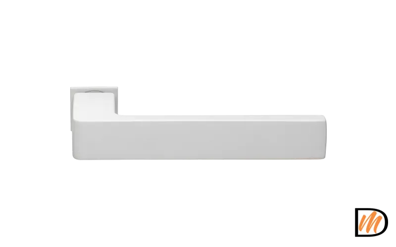Ручка дверная HORIZONT-SM BIA раздельная без розетки, цвет белый, ЦАМ