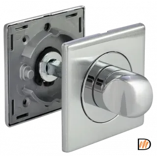 LUX-WC-S CSA/CRO, завертка сантехническая, цвет - мат. хром/хром