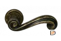 Ручка дверная PLAZA CC-1 OBA раздельная на круглой розетке цвет античная бронза, латунь