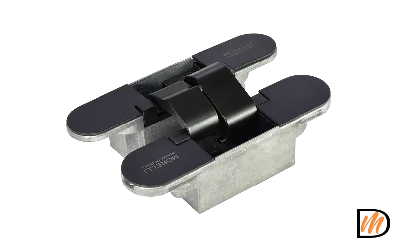 Петля скрытая HH-3 B врезная с 3D-регулировкой вес полотна до 40 кг, цвет черный