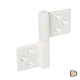 Петля карточная универсальная CH-S 85X82 W, без врезки, цвет белый