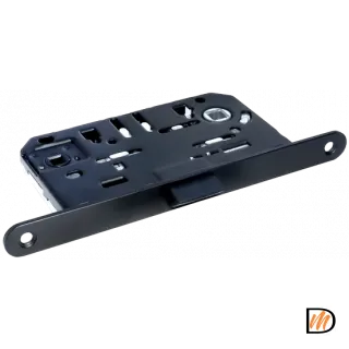 1895P BL, защелка бесшумная многофункциональная, цвет - черный