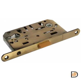 1885P AB, защелка бесшумная под цилиндр, цвет - бронза