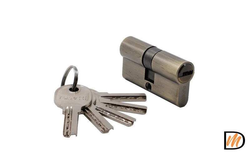 HS R60C AB, ключевой цилиндр высокой секретности (60мм), цвет - античная бронза