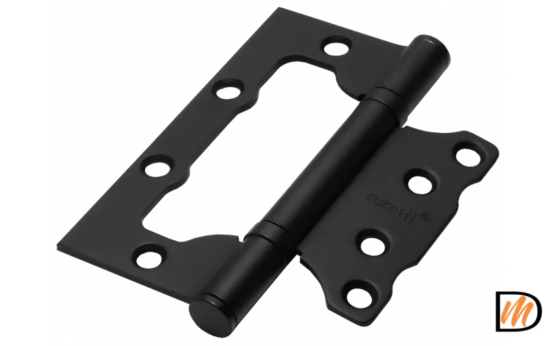 RFH-100*75*2,5 BL, петля стальная  без врезки, черный