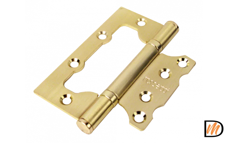 RFH-100*75*2,5 SG, петля стальная без врезки, матовое золото