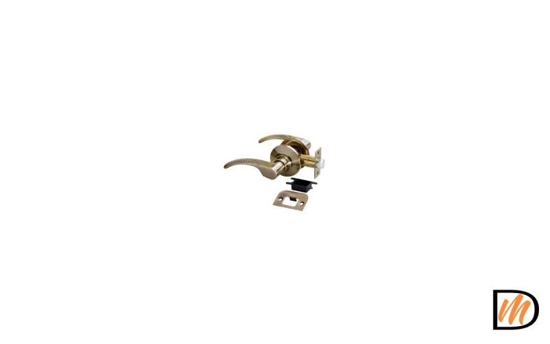 HK-04 AB, ручка нажимная, комплект с механизмом без фиксатора, цвет - античная бронза