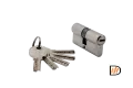 HS R60C SN, ключевой цилиндр высокой секретности (60мм), цвет - матовый никель