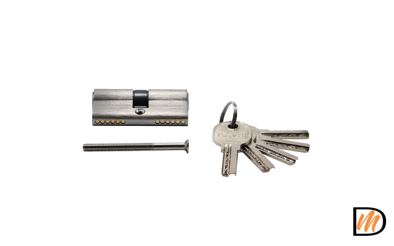 HS R60C SN, ключевой цилиндр высокой секретности (60мм), цвет - матовый никель