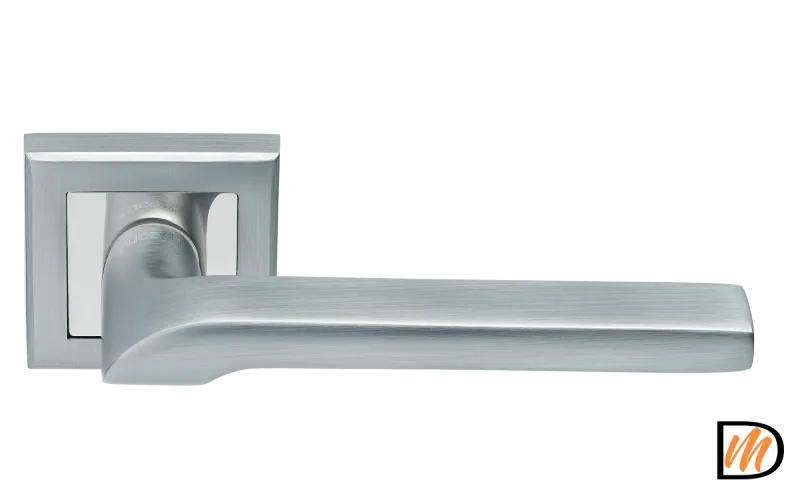 RAP 24-S SC/CP, ручка дверная на квадратной розетке 10 мм, цвет - мат.хром/хром