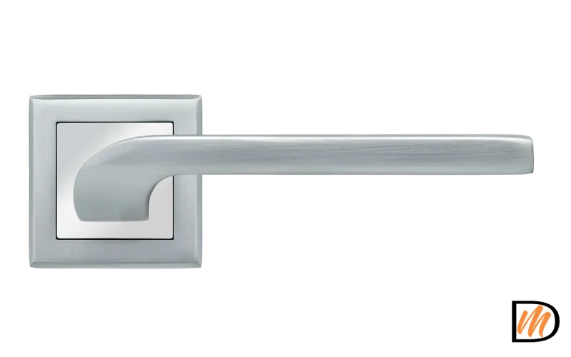 RAP 24-S SC/CP, ручка дверная на квадратной розетке 10 мм, цвет - мат.хром/хром