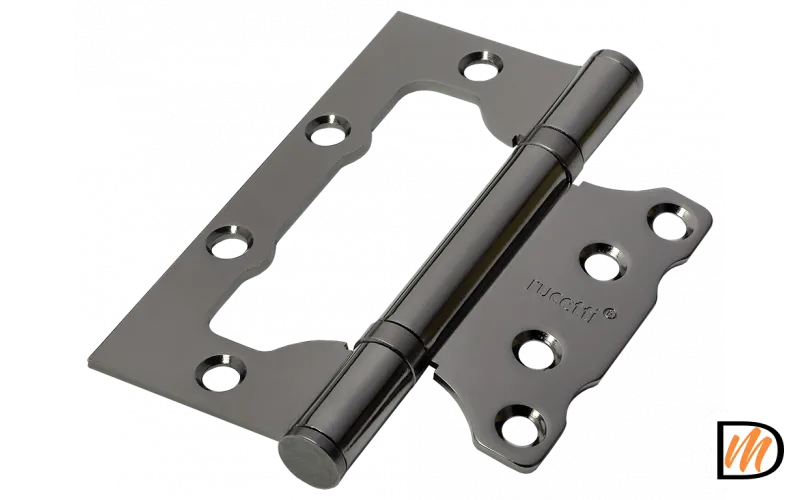 RFH-100*75*2,5 BN, петля стальная  без врезки, черный никель