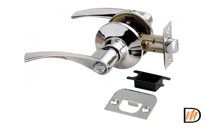 HK-02 WC PC, ручка нажимная, комплект с механизмом фиксатор WC, цвет - хром