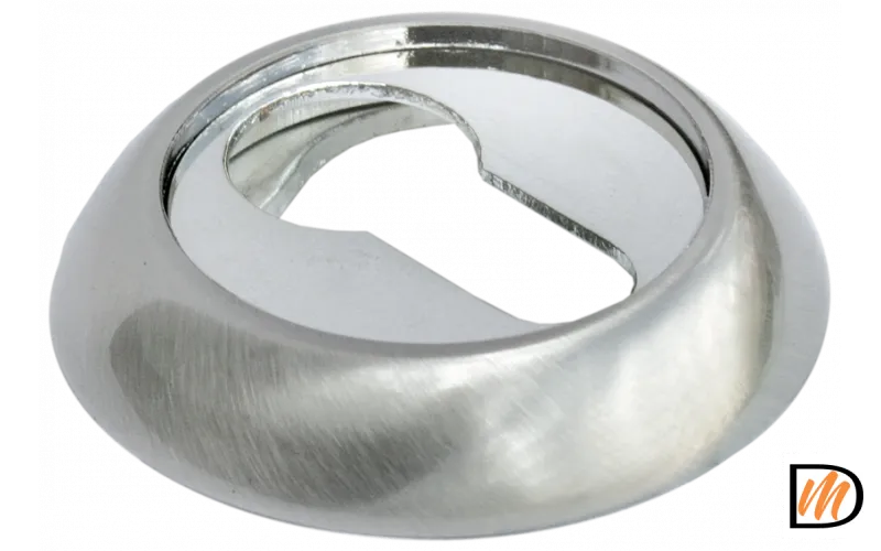 Накладка на евроцилиндр RAP KH SN/CP, цвет - бел. никель/хром